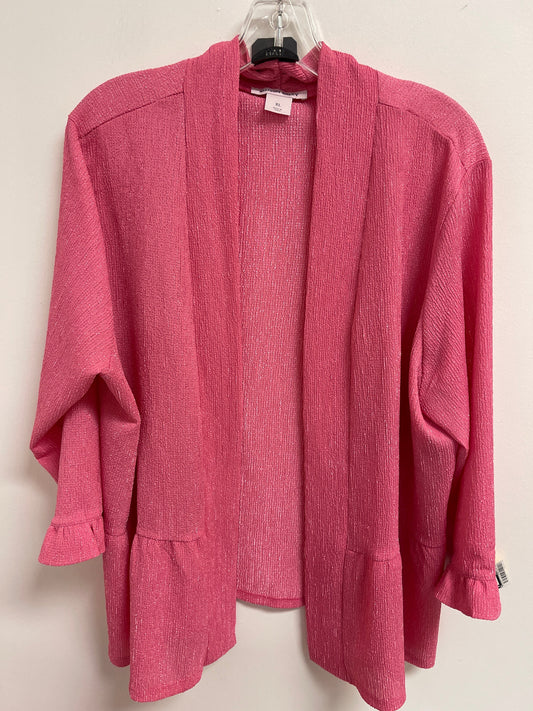 Cardigan By Allison Daley In Pink, Size: Xl