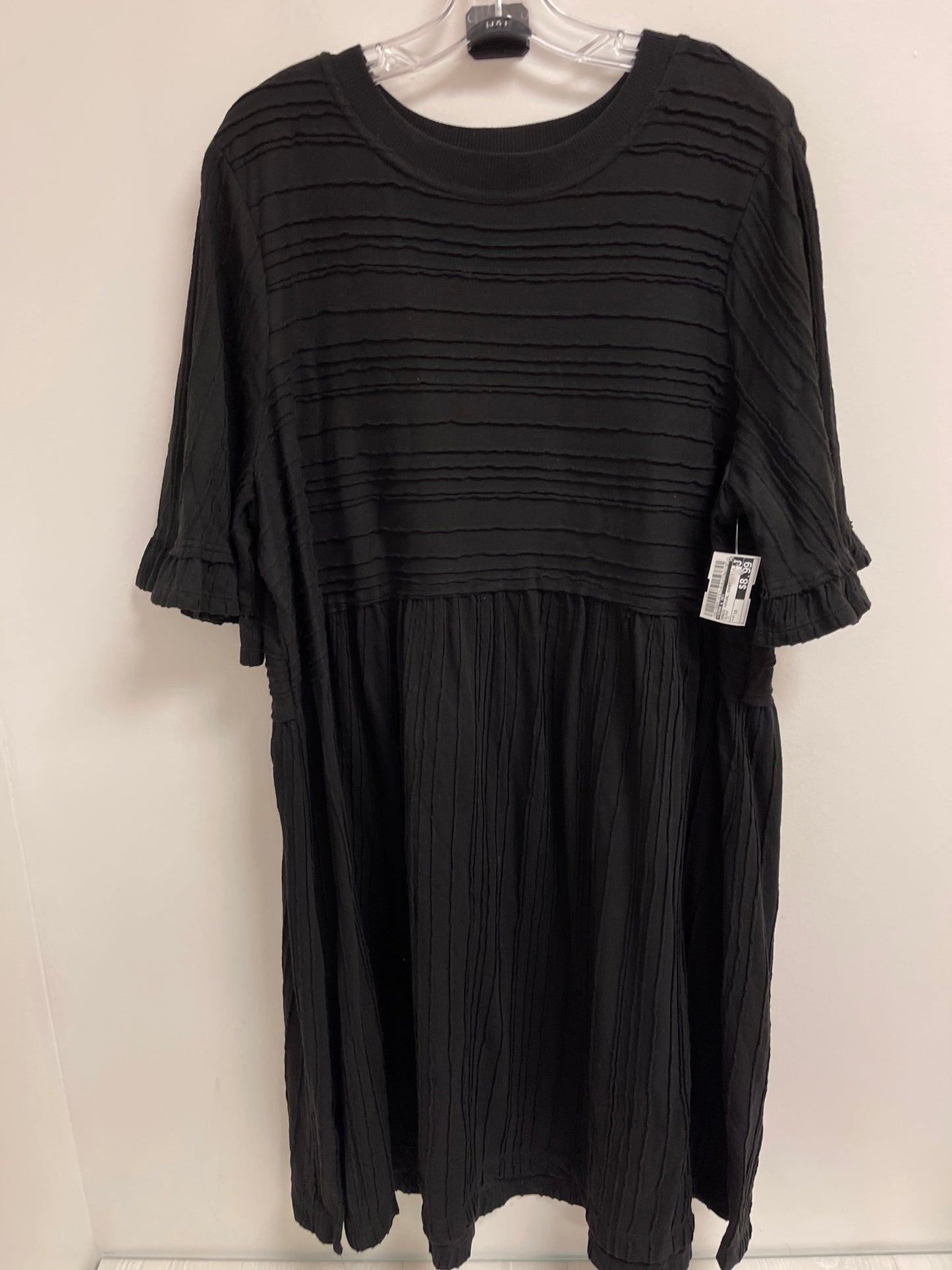 Dress Casual Short By Terra & Sky In Black, Size: 1x