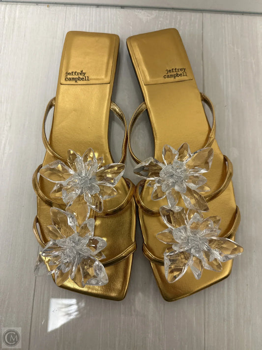 Sandals Flats By Jeffery Campbell In Gold, Size: 11