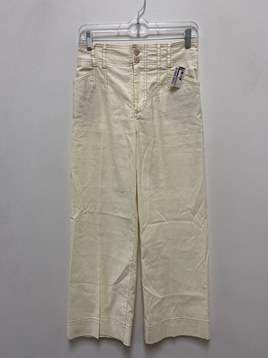 Pants Wide Leg By Anthropologie In Cream, Size: 2