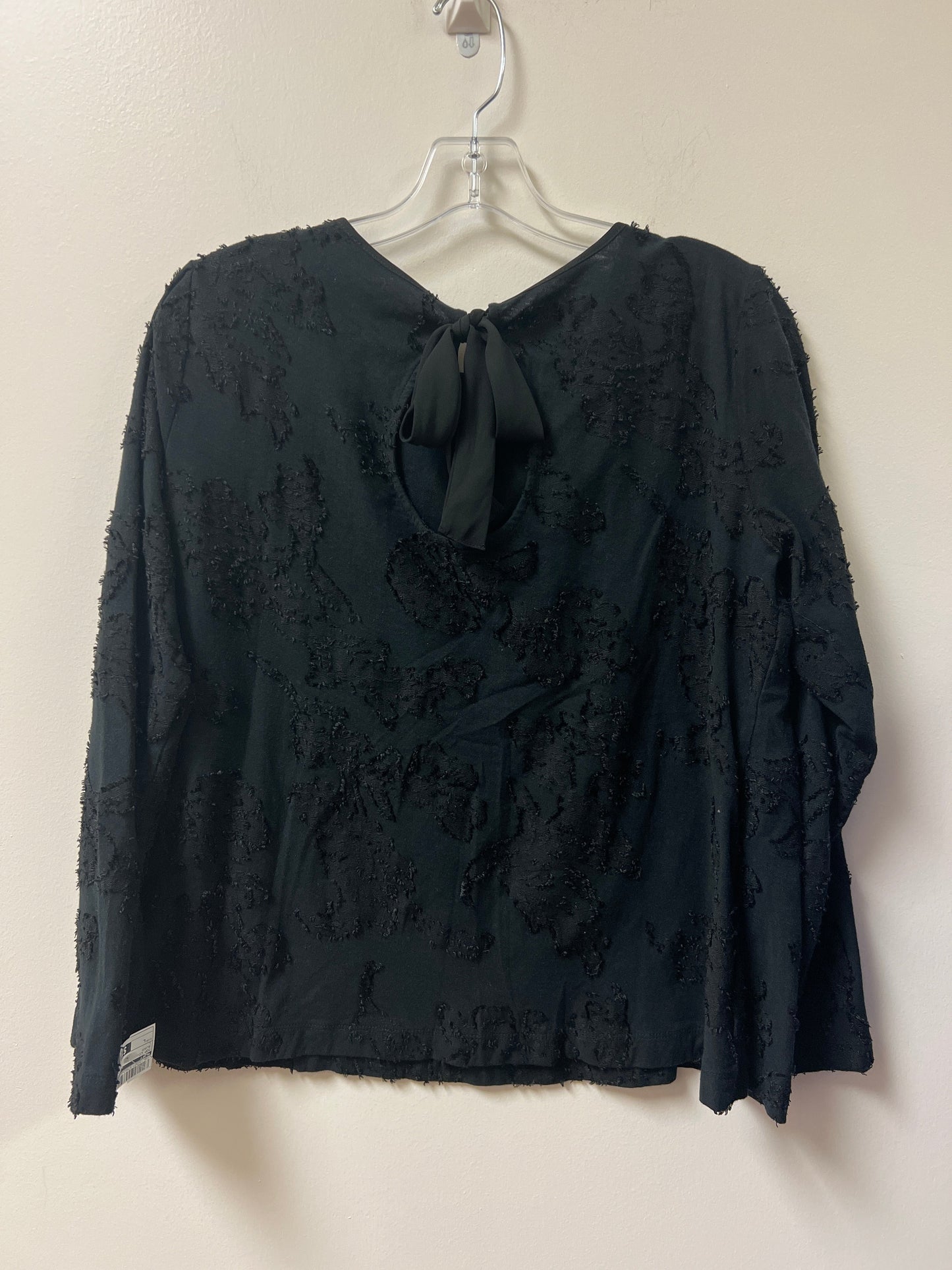 Top Long Sleeve By Loft In Black, Size: L