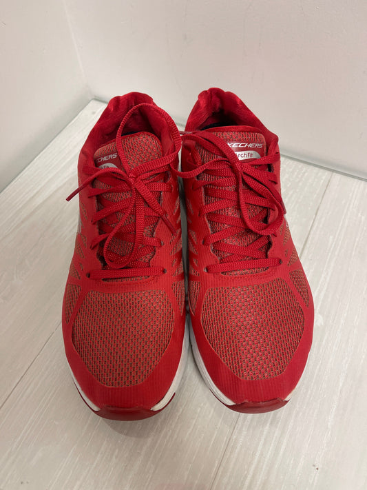 Shoes Athletic By Skechers In Red, Size: 10