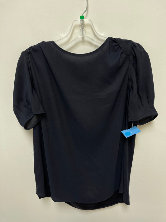 Top Short Sleeve By Ann Taylor In Navy, Size: Mp