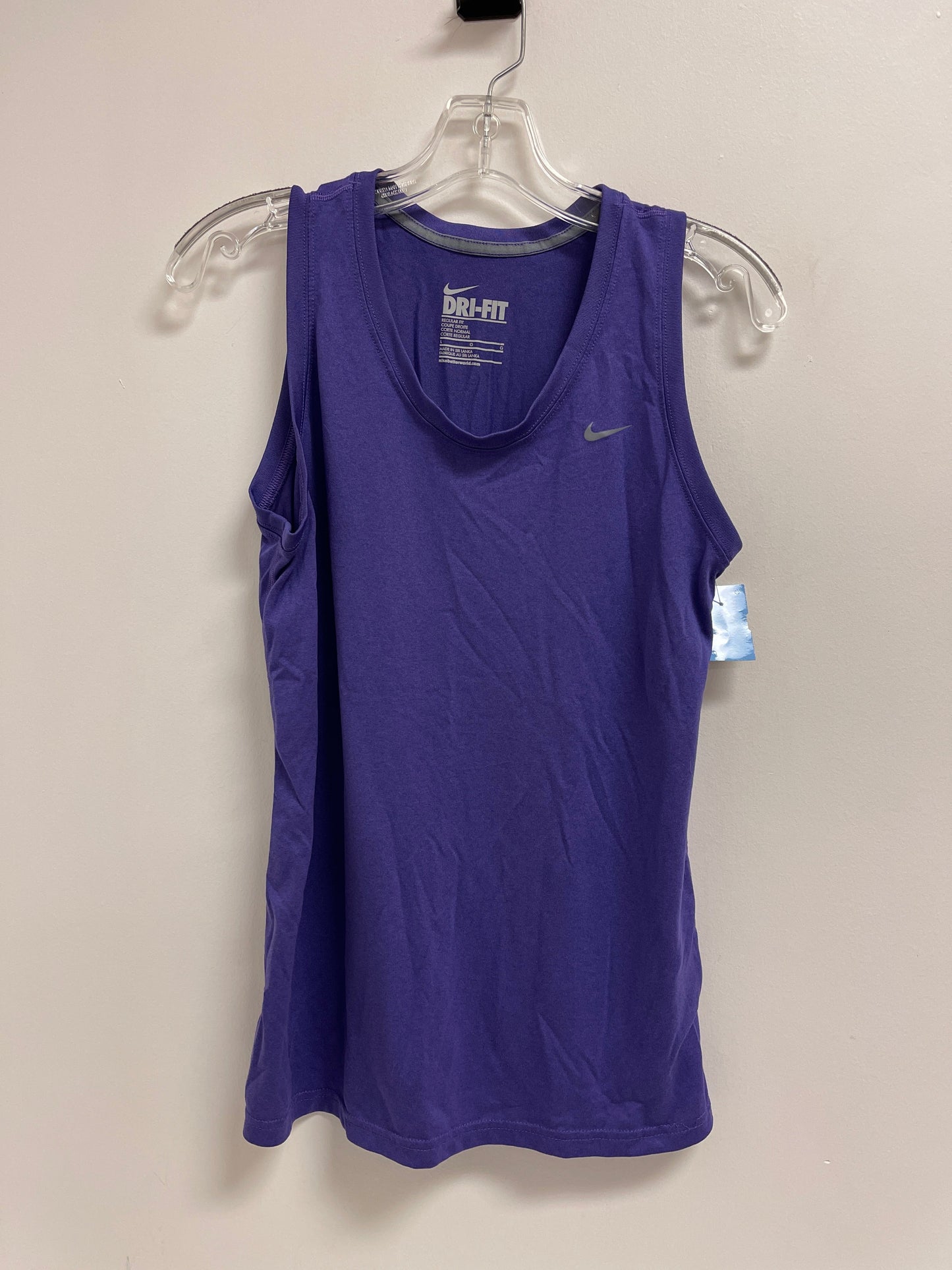 Athletic Tank Top By Nike In Purple, Size: L