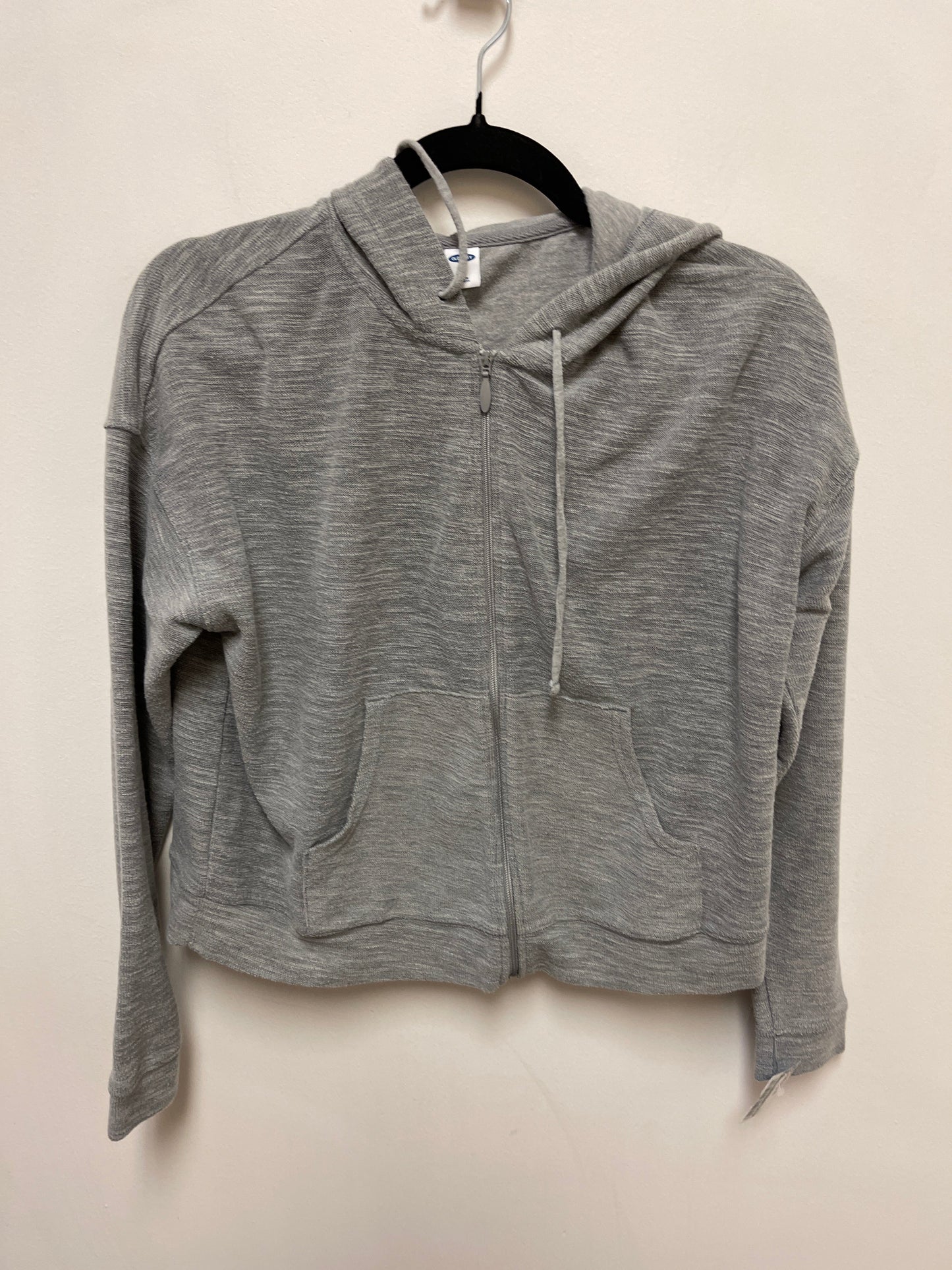 Sweatshirt Hoodie By Old Navy In Grey, Size: S