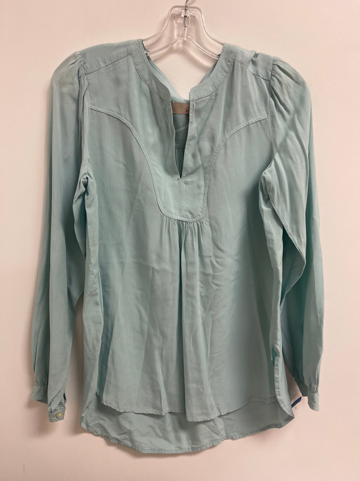 Top Long Sleeve By Loft In Blue, Size: Xs