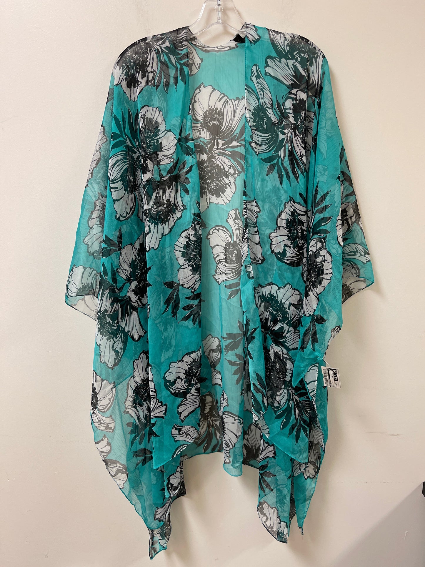 Kimono By Lane Bryant In Black & Blue, Size: Osfm