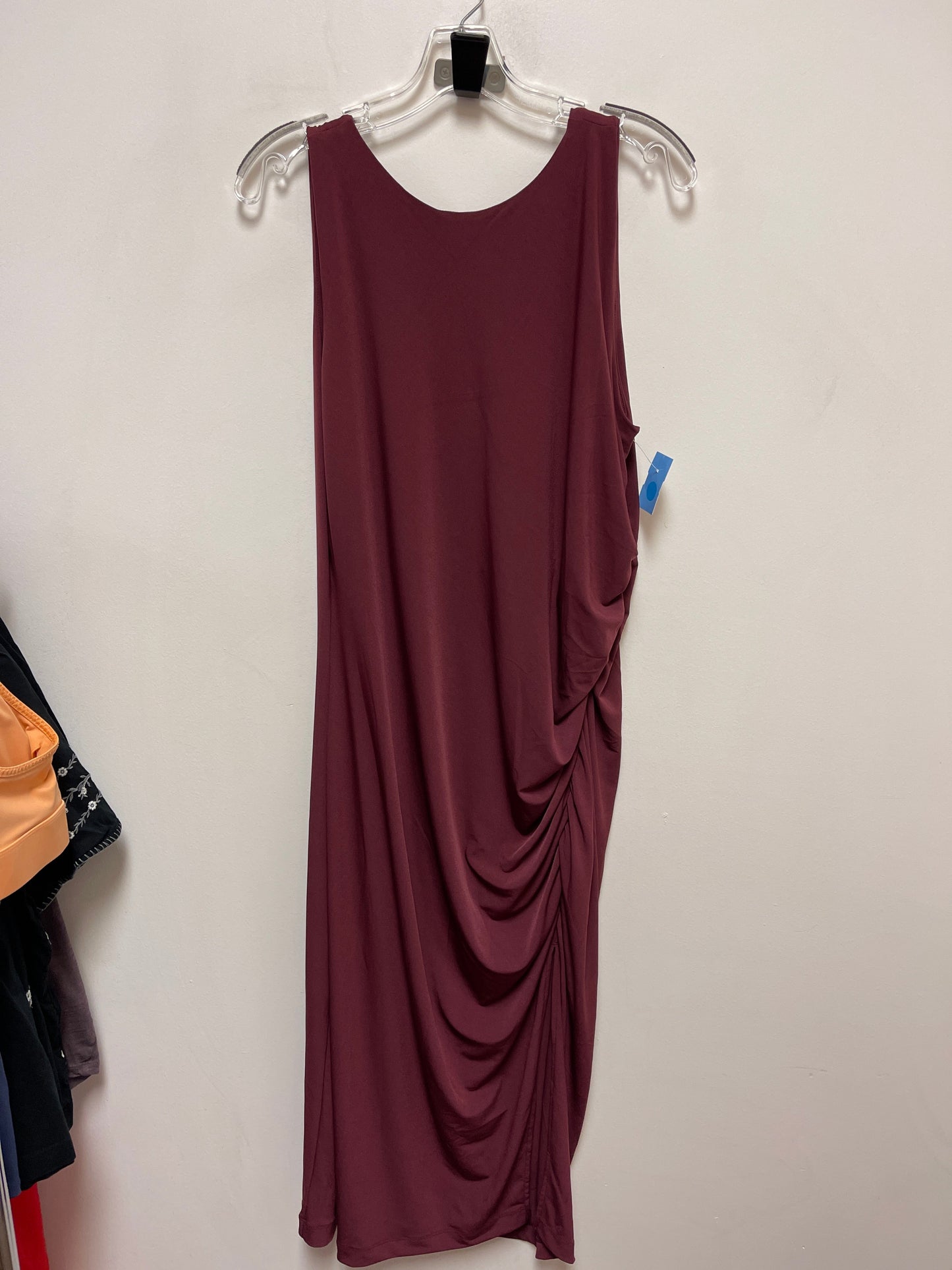 Dress Casual Midi By Banana Republic In Red, Size: 2x