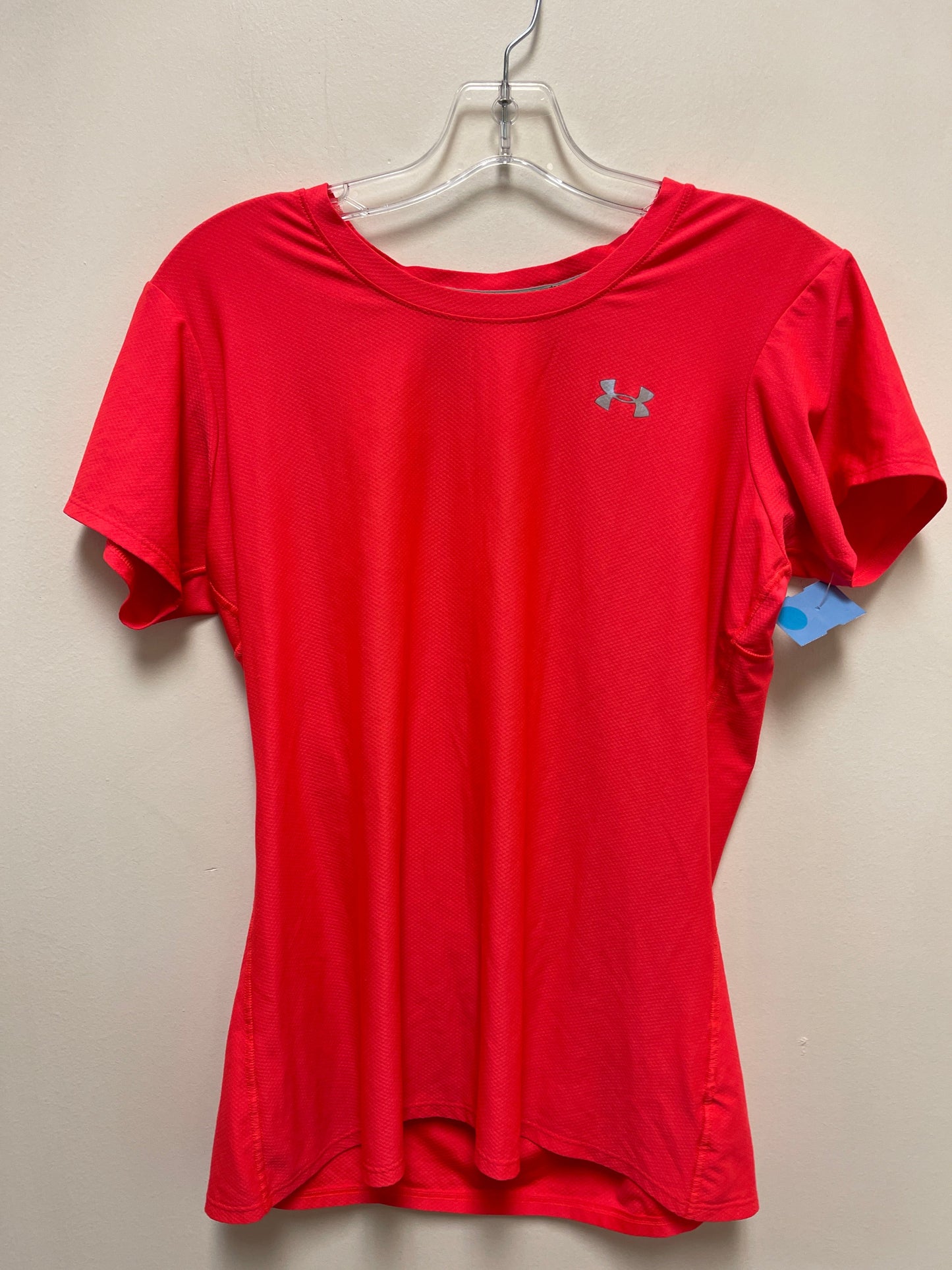 Athletic Top Short Sleeve By Under Armour In Pink, Size: Xl