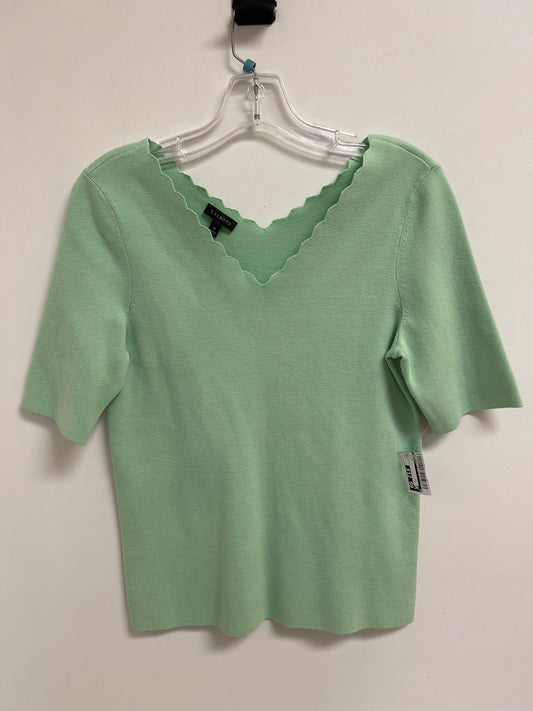 Top Short Sleeve By Talbots In Green, Size: M