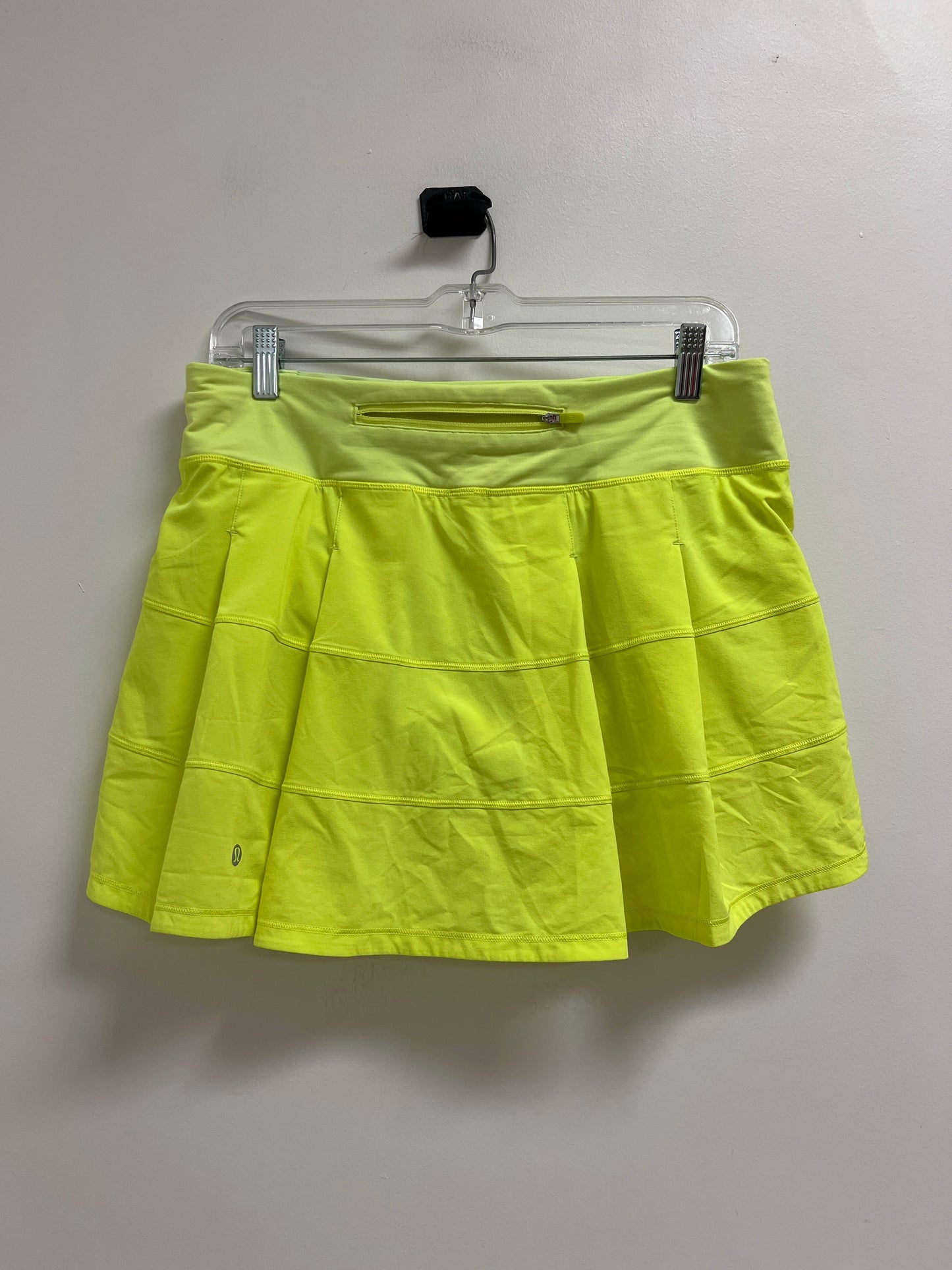 Athletic Skort By Lululemon In Yellow, Size: 8