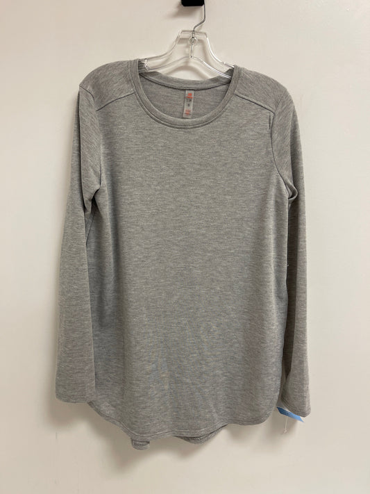 Top Long Sleeve By Mono B In Grey, Size: S