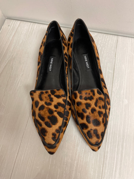 Shoes Flats By Nine West In Animal Print, Size: 7.5