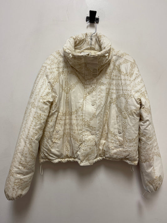 Jacket Puffer & Quilted By Bdg In Cream, Size: M