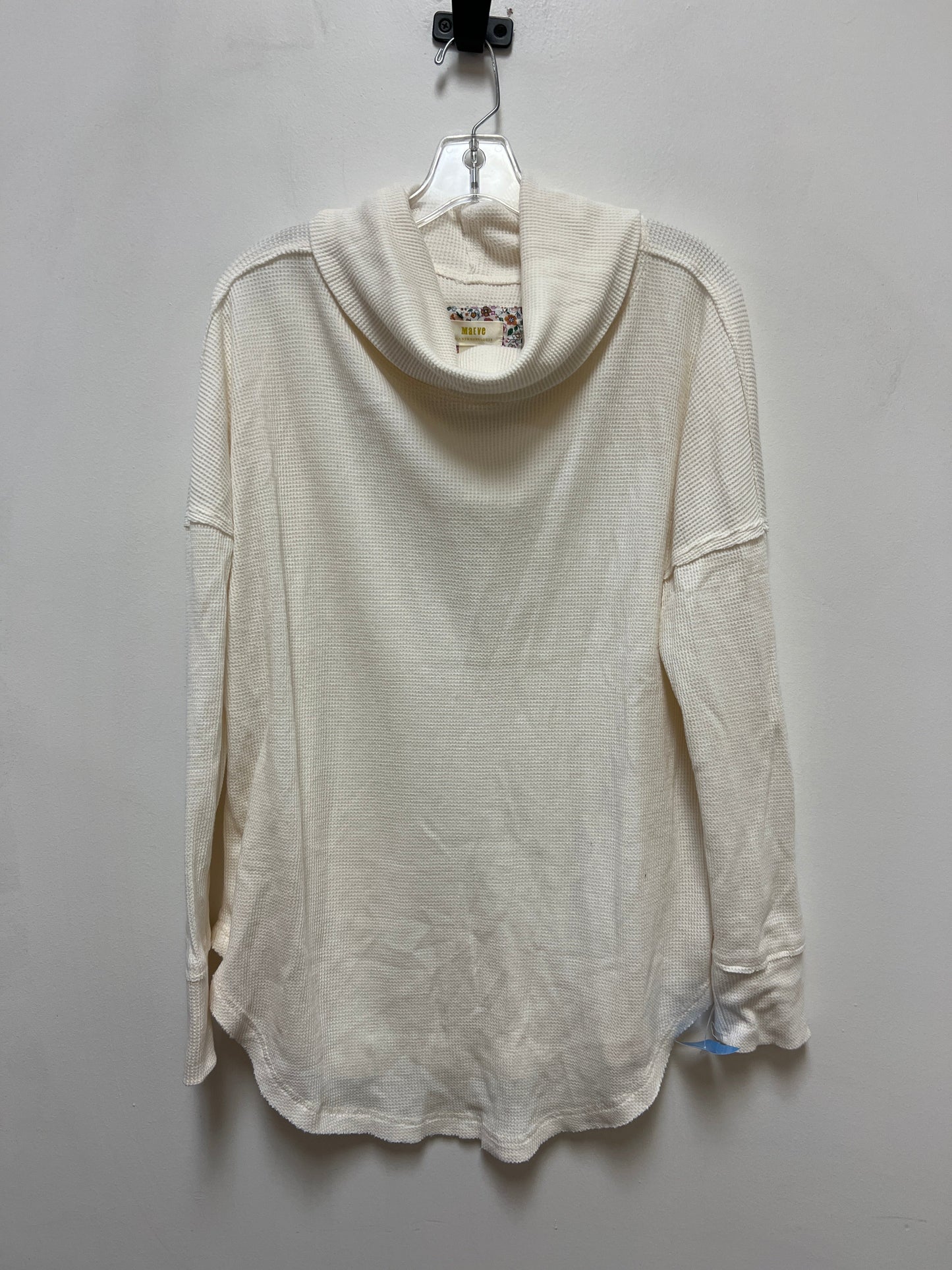 Top Long Sleeve By Maeve In Cream, Size: L