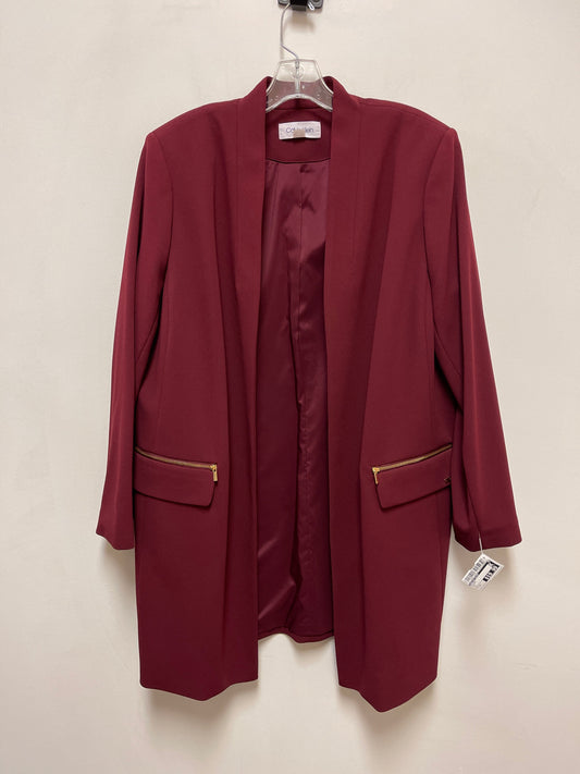 Blazer By Calvin Klein In Red, Size: 1x