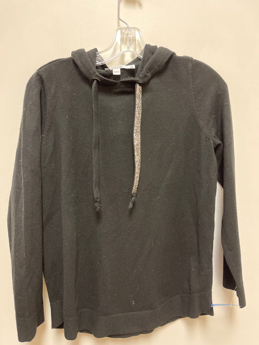 Sweatshirt Hoodie By Chicos In Black, Size: S