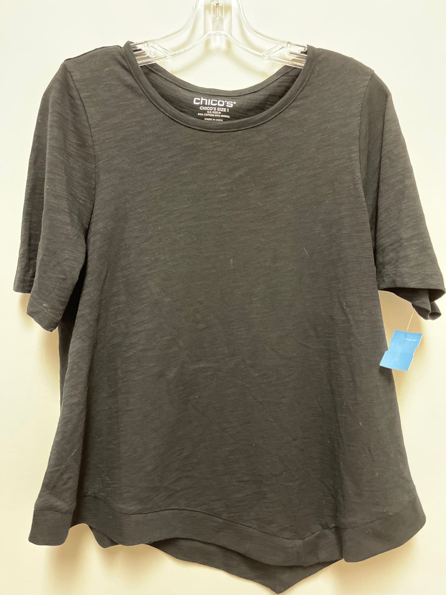 Top Short Sleeve Basic By Chicos In Black, Size: M