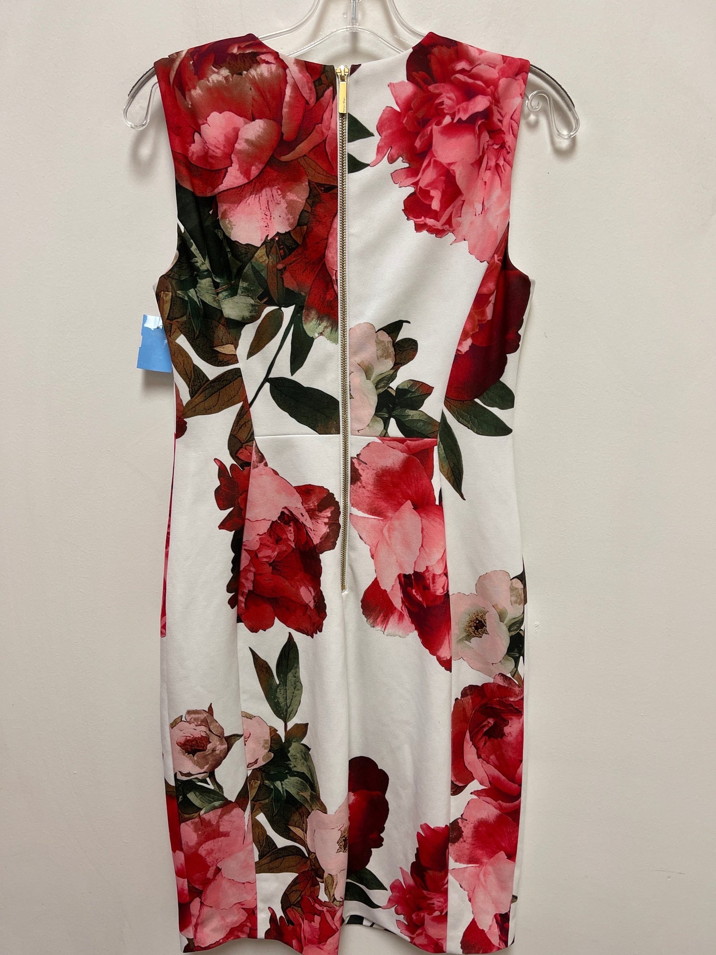 Dress Casual Midi By Calvin Klein In Floral Print, Size: S