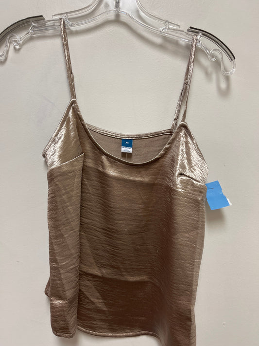 Top Sleeveless By Old Navy In Gold, Size: Xs