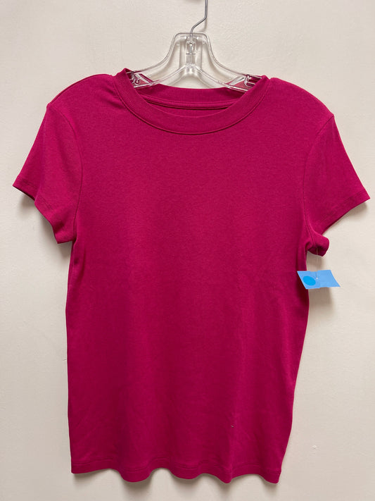 Top Short Sleeve By A New Day In Pink, Size: L