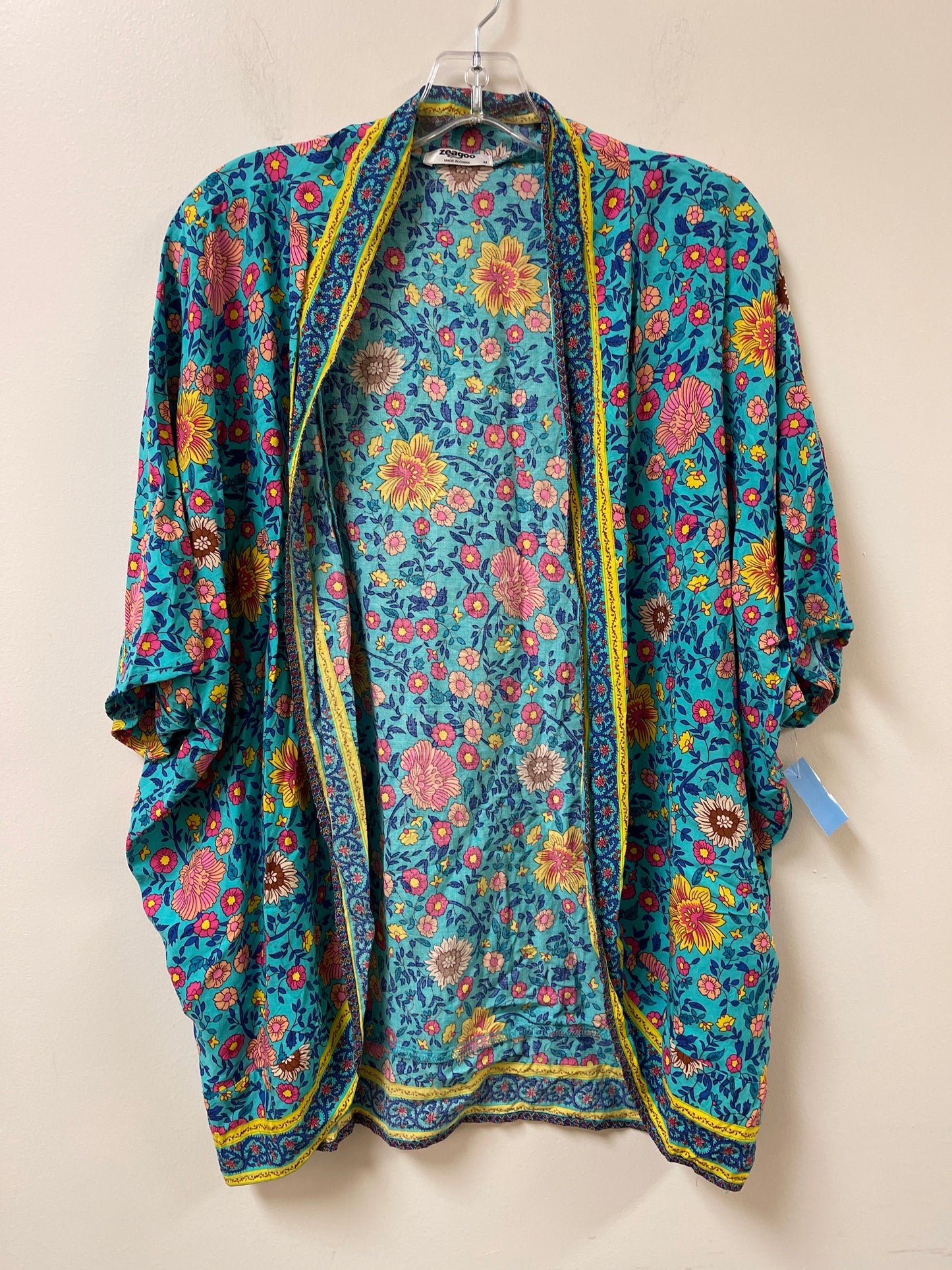 Kimono By Clothes Mentor In Blue, Size: M