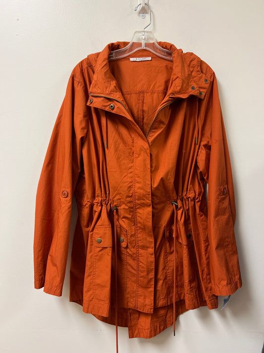 Jacket Utility By Clothes Mentor In Orange, Size: Xl