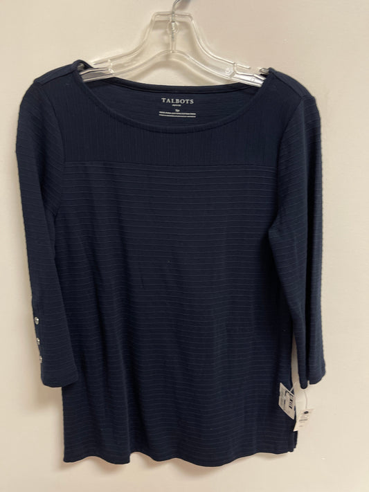 Top Long Sleeve By Talbots In Navy, Size: Sp