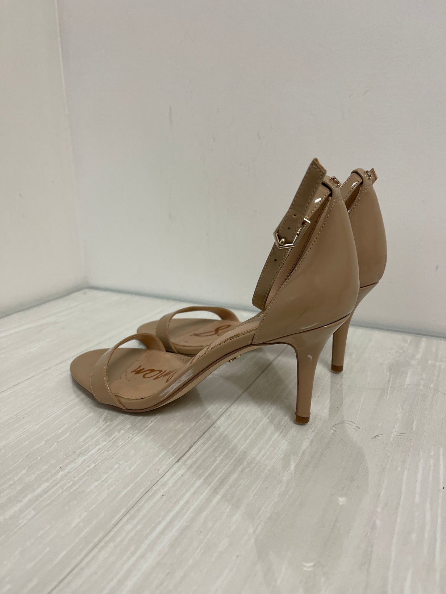 Sandals Heels Stiletto By Sam Edelman In Brown, Size: 7.5