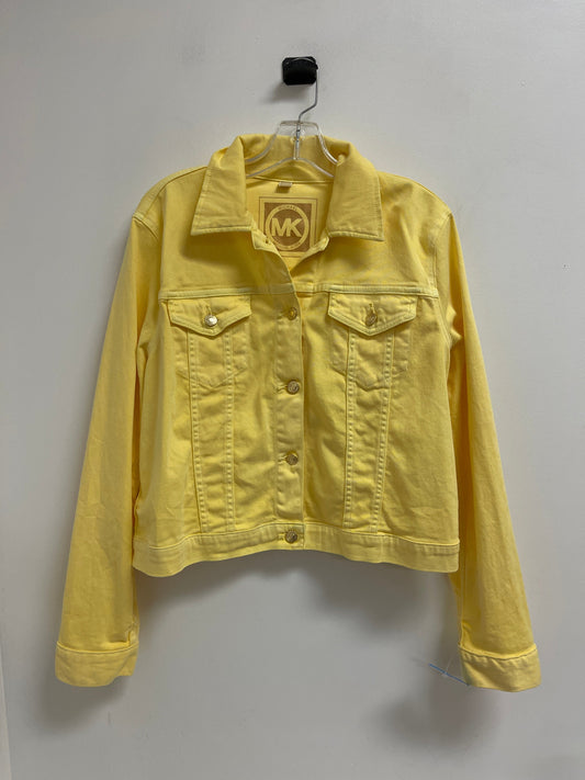 Jacket Denim By Michael By Michael Kors In Yellow, Size: Xl