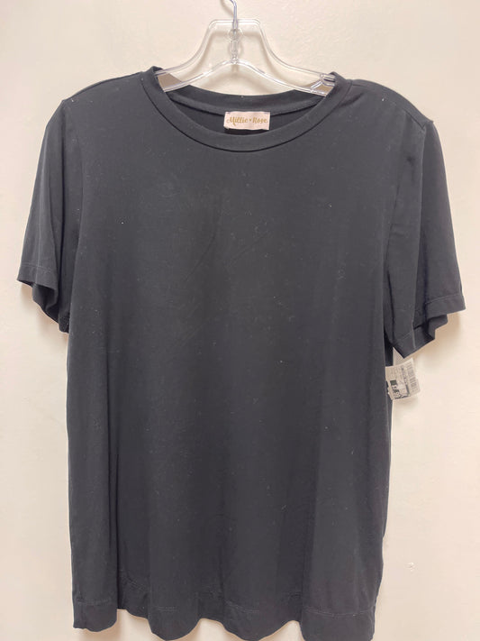 Top Short Sleeve Basic By Clothes Mentor In Black, Size: M