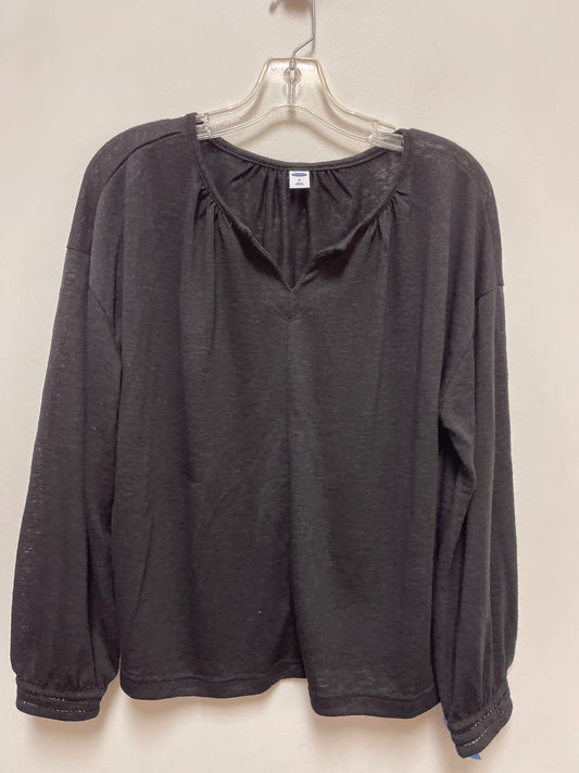 Top Long Sleeve By Old Navy In Black, Size: M