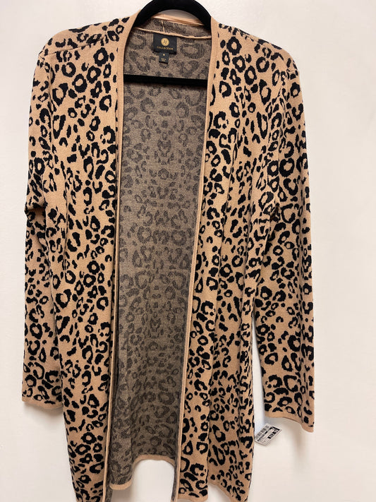 Cardigan By Jm Collections In Animal Print, Size: M