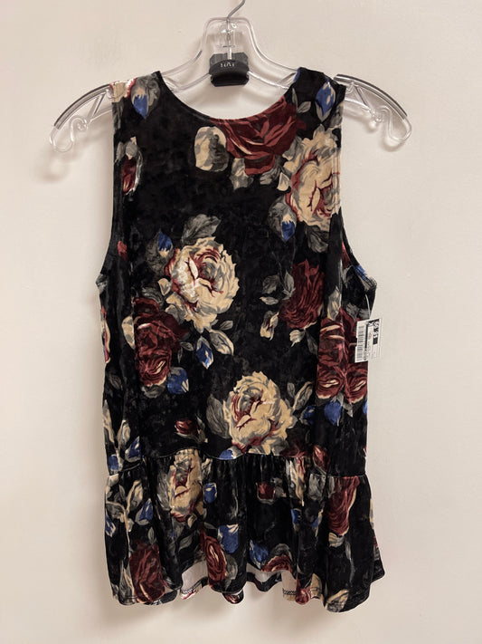 Top Sleeveless By Ginger G In Floral Print, Size: L