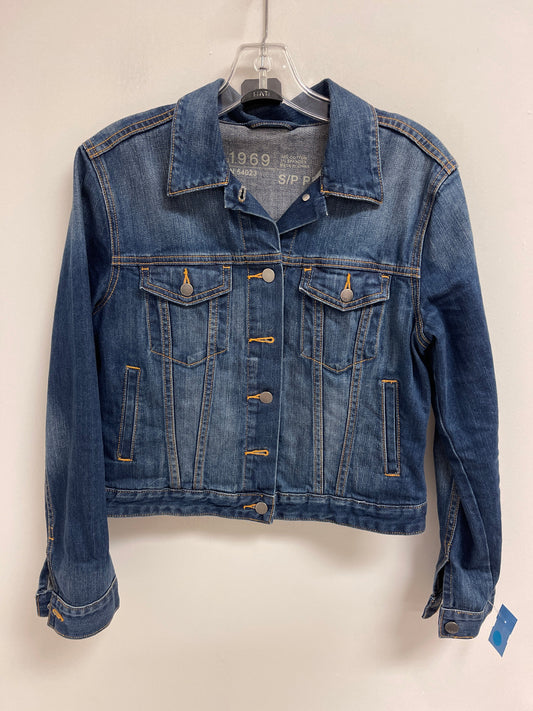 Jacket Denim By Gap In Blue Denim, Size: S