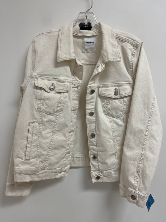 Jacket Denim By Sonoma In Cream, Size: L