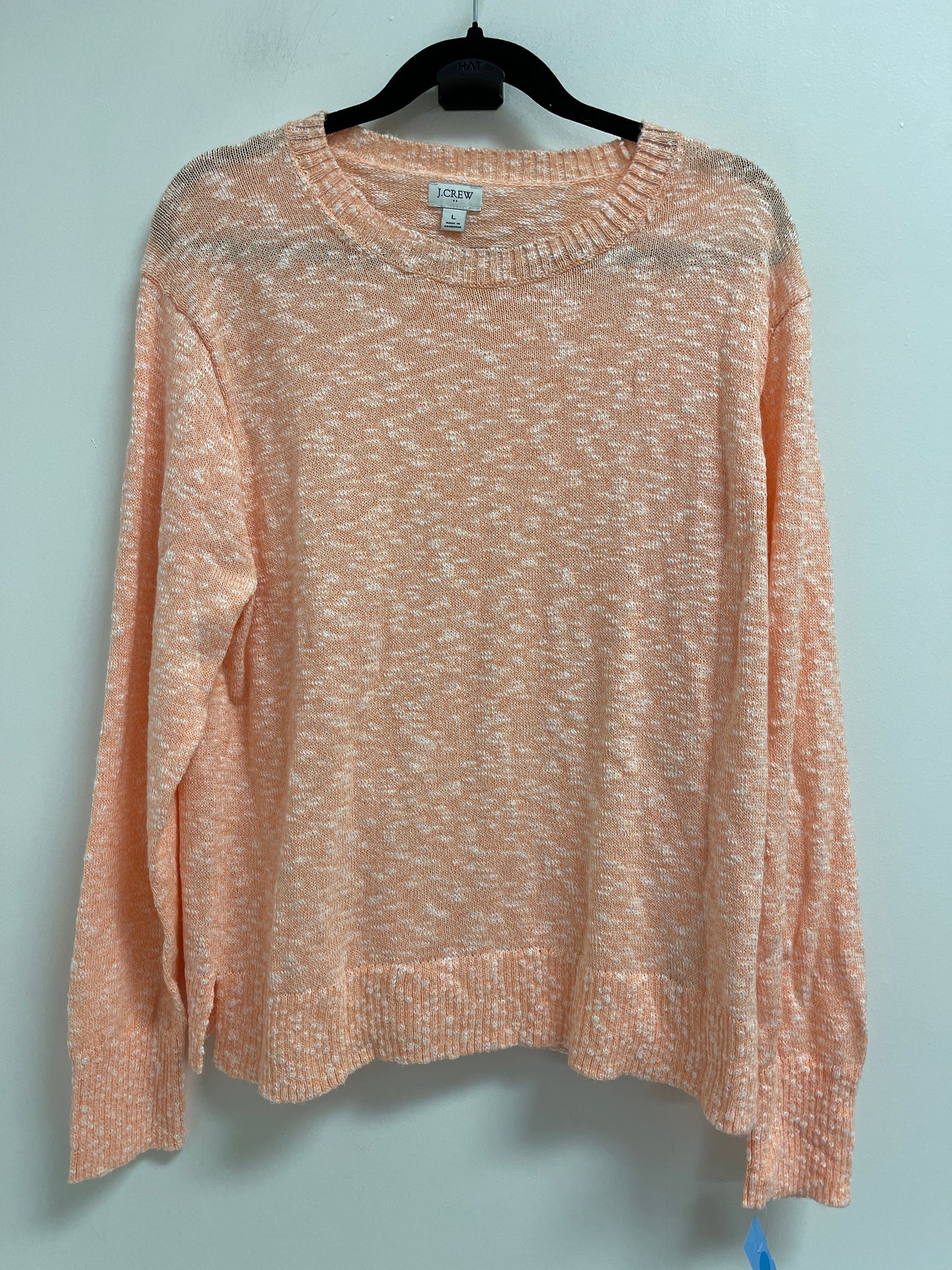 Top Long Sleeve By J. Crew In Orange, Size: L