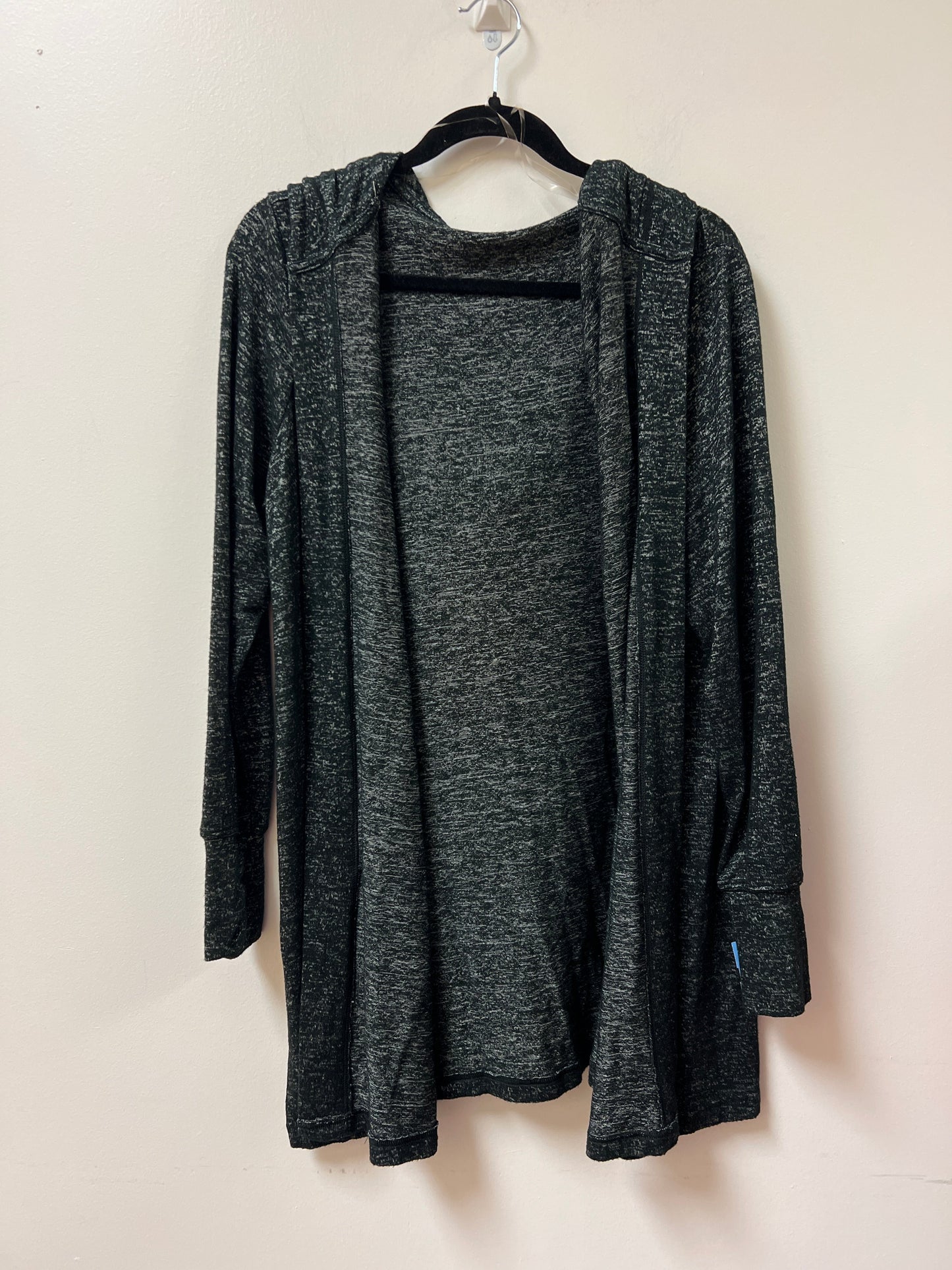 Cardigan By Clothes Mentor In Black & Grey, Size: L