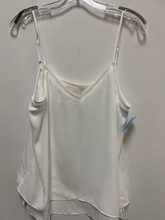 Top Sleeveless By Etcetra In White, Size: L