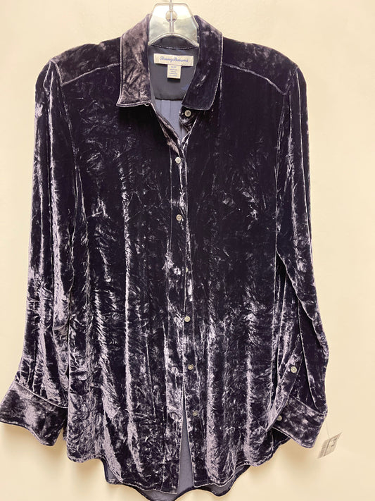 Top Long Sleeve By Tommy Bahama In Purple, Size: S