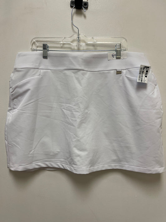 Athletic Skort By Clothes Mentor In White, Size: Xl