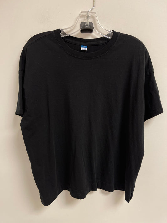 Top Short Sleeve Basic By Old Navy In Black, Size: Xl