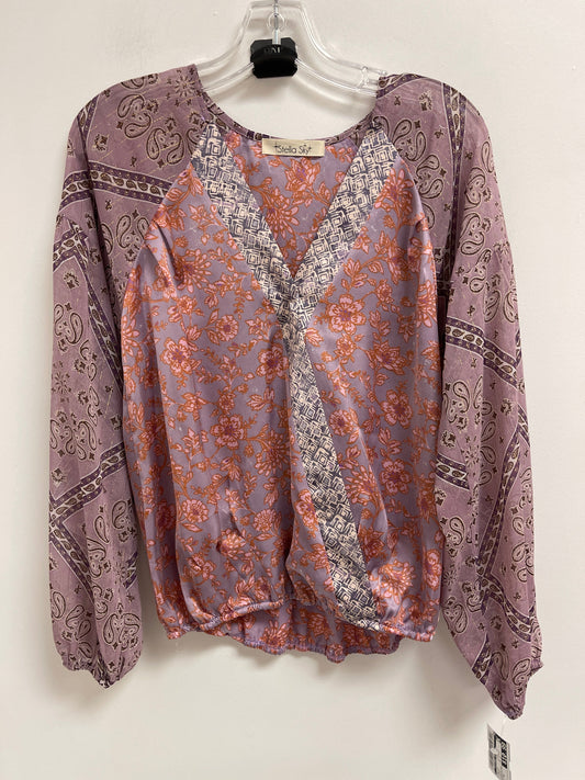 Top Long Sleeve By Clothes Mentor In Purple, Size: M