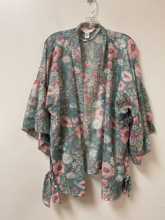 Kimono By Lc Lauren Conrad In Floral Print, Size: Osfm