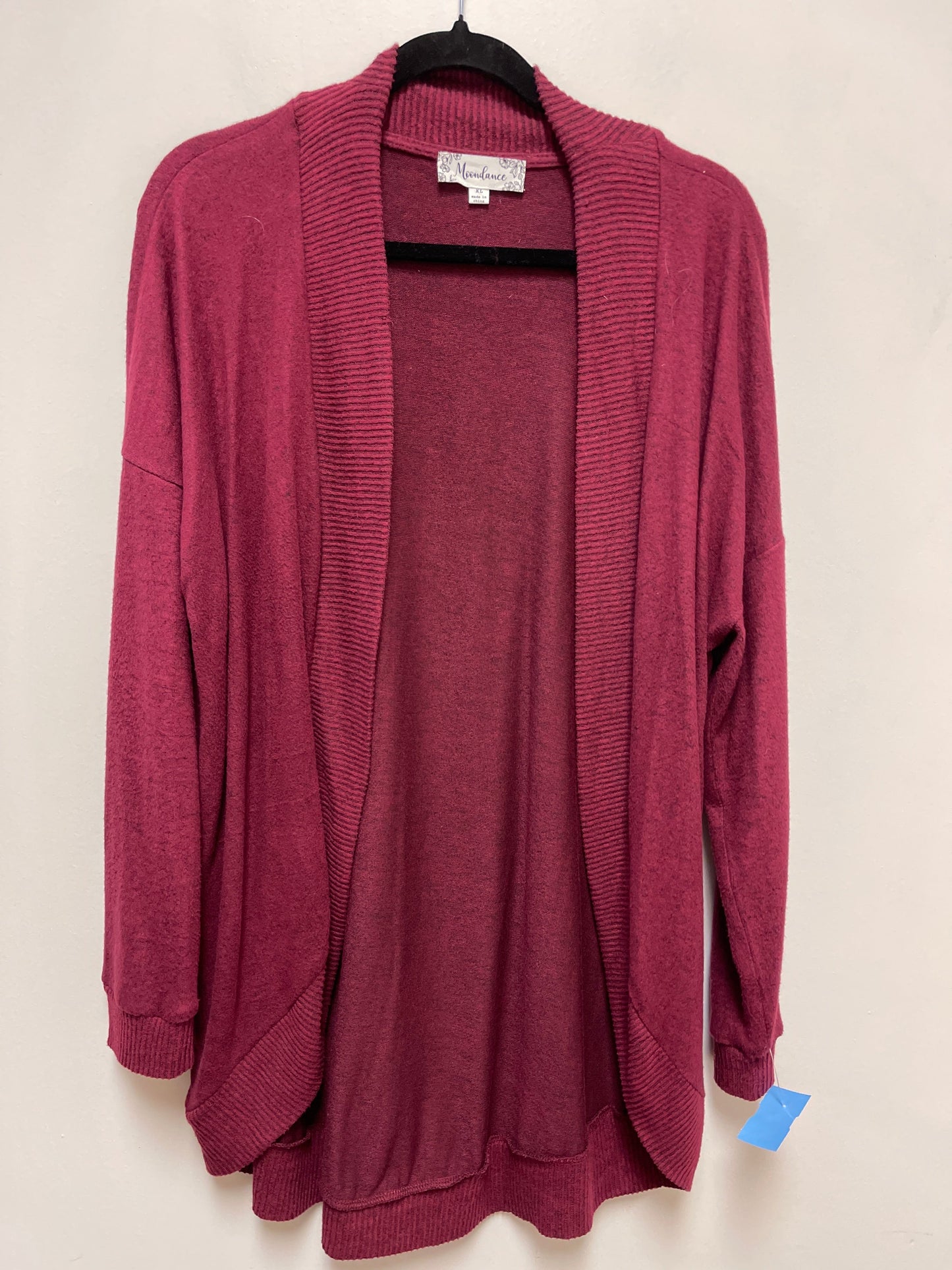 Cardigan By Clothes Mentor In Red, Size: Xl