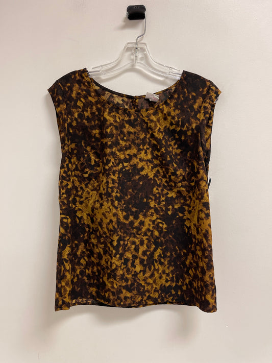 Top Sleeveless By Merona In Black & Brown, Size: M