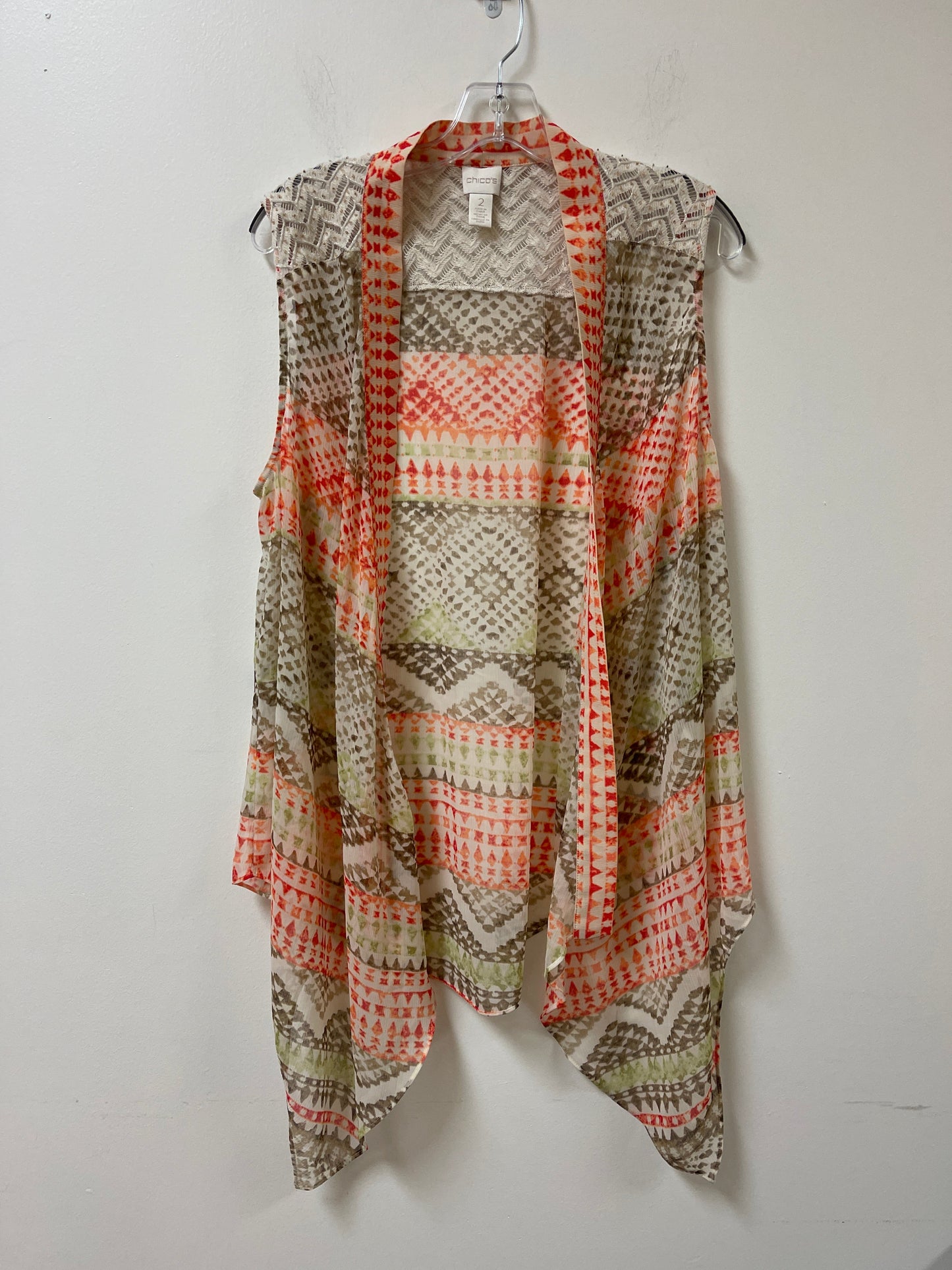 Cardigan By Chicos In Multi-colored, Size: L