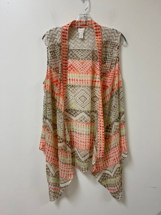 Cardigan By Chicos In Multi-colored, Size: L