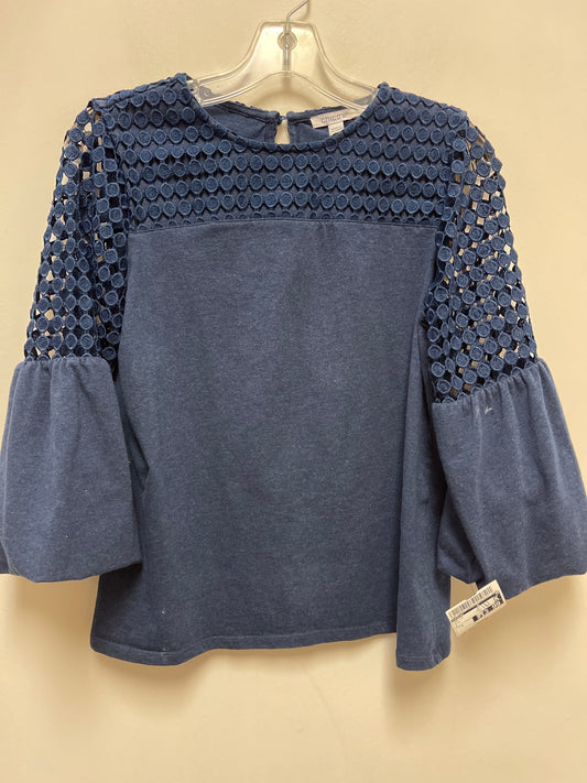 Top Long Sleeve By Chicos In Blue, Size: S