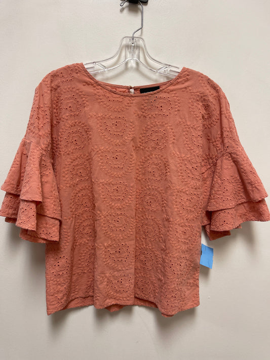 Top Short Sleeve By Liz Claiborne In Pink, Size: S